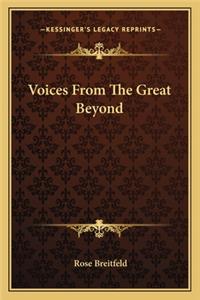 Voices from the Great Beyond