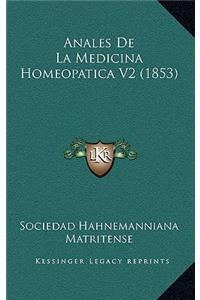 Anales de La Medicina Homeopatica V2 (1853)