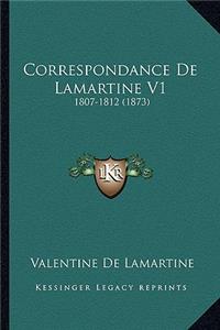 Correspondance De Lamartine V1