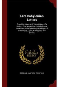 Late Babylonian Letters