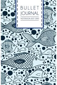 Bullet Journal Notebook Dot Grid: Marine Design Dotted Grid Journal, 130 Pages, 5.5x8.5, High Inspiring Creative Design Idea