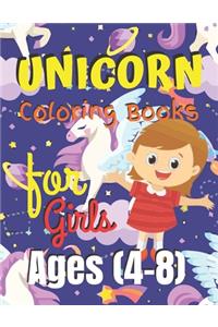 Unicorn Coloring Book for Girls Ages (4-8)