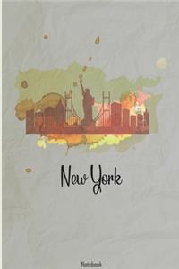 New York notebook for your travel stories