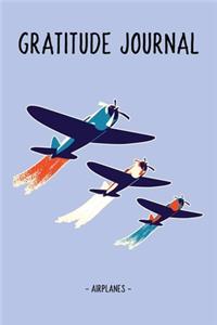 Airplanes Gratitude and Affirmation Journal Kids Boys