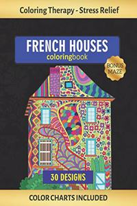 Frenc Houses Coloring Book