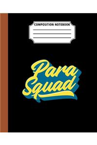 Composition Notebook Para Squad