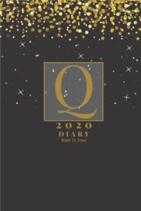 Personalised 2020 Diary Week To View Planner