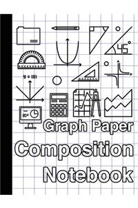 Graph Paper Composition Notebook - Composition Notebook for Students - Grid Paper Notebook, Quad Ruled, 100 Sheets