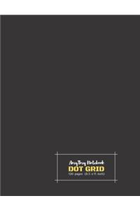 Dot Grid Notebook - AmyTmy Notebook - 8.5 x 11 inch - 120 pages