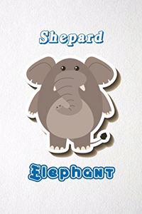 Shepard Elephant A5 Lined Notebook 110 Pages