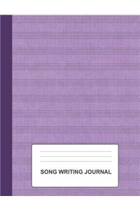 Song Writing Journal