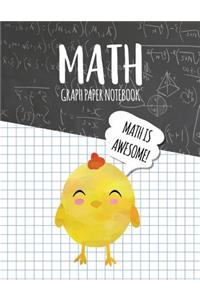 Math Graph Paper Notebook