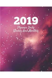 2019 Planner Daily Weekly and Monthly