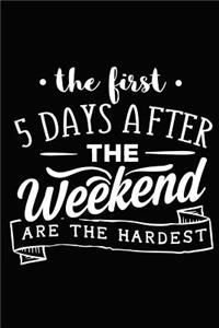 The First 5 Days After the Weekend Are the Hardest