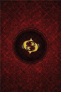Monogram Pisces Notebook