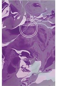 Violet Abstract Marble Notebook