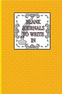 Blank Journals To Write In