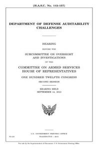 Department of Defense auditability challenges