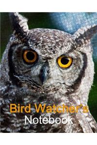 Bird watcher's notebook