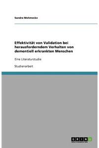 Effektivität von Validation bei herausforderndem Verhalten von dementiell erkrankten Menschen