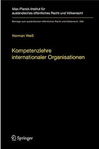 Kompetenzlehre internationaler Organisationen