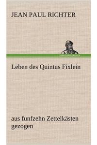 Leben Des Quintus Fixlein