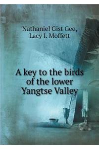 A Key to the Birds of the Lower Yangtse Valley