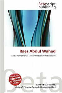 Raes Abdul Wahed