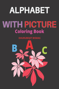 Alphabet with picture coloring book
