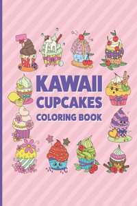 Kawaii Cupcakes Coloring Book