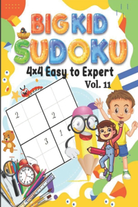 Big Kid Sudoku 4 x 4 Easy to Expert
