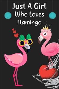 Cute Notebook.Flamingo Notebook Wide Ruled Journal Set For Girls, Little Girl. Pink Flamingo Watercolor. (Wide Ruled )