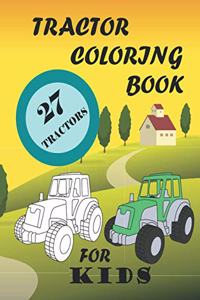 Tractor coloring book for kids