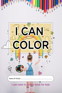 I can color is a color book for kids