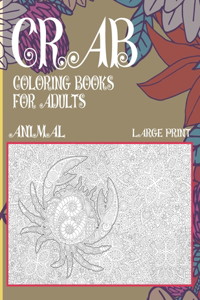Animal Coloring Books for Adults Large Print - Crab