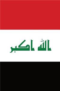 Iraq Flag Notebook - Iraqi Flag Book - Iraq Travel Journal