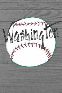 Washington: Funny Washington Baseball Gifts for Writing