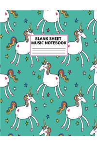 Blank Sheet Music Notebook