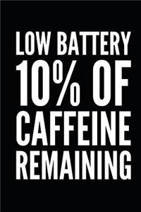 Low Battery 10% Of Caffeine Remaining