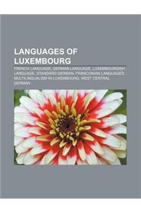 Languages of Luxembourg