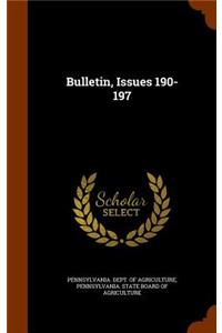 Bulletin, Issues 190-197