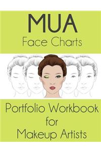 MUA Face Charts Portfolio Workbook for Makeup Artists