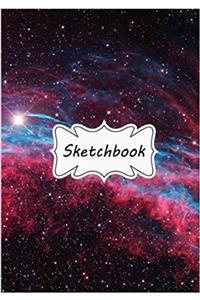 Sketchbook Red Galaxy: Blank Paper for Drawing, Doodling or Sketching (Sketchbooks)