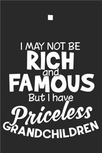 I may not be rich and famous but i have priceless grandchildren