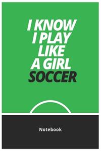 I Know I Play Like A Girl Soccer