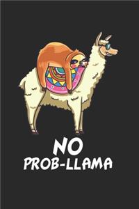 Faultier reitet auf Lama Notizbuch