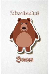 Mordechai Bear A5 Lined Notebook 110 Pages