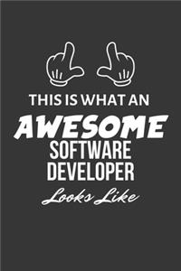 This Is What An Awesome Software Developer Looks Like Notebook