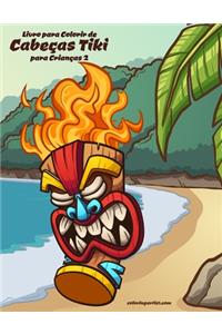 Livro para Colorir de Cabeças Tiki para Crianças 2
