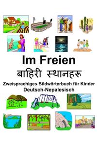 Deutsch-Nepalesisch Im Freien/बाहिरी स्थानिरू Zweisprachiges Bildwörterbuch für Kinder